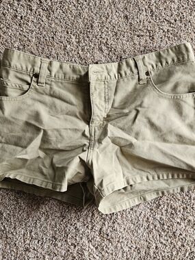 Xhilaration Women’s Olive/Tan Denim Jean Shorts